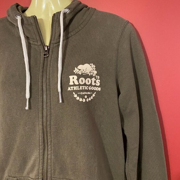 ⭐4 FOR $20⭐ Roots Women's Olive Green Hoodie - Size XS - Picture 2 of 4
